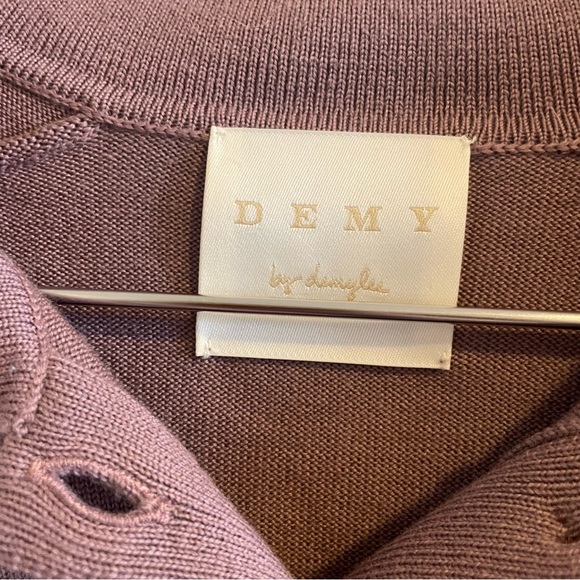 Demy by Demylee long sleeve polo merino NWOT - Picture 3 of 3